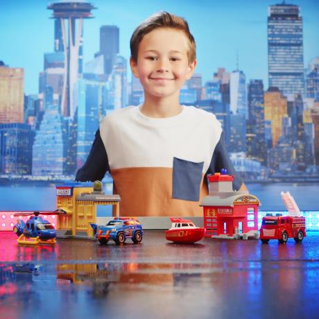Ігровий набір Road Rippers Mini City Playsets Поліцейське депо (20551) - фото 1