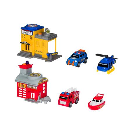 Ігровий набір Road Rippers Mini City Playsets Поліцейське депо (20551) - фото 3