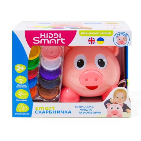 Інтерактивна навчальна іграшка Kiddi Smart Розумна скарбничка українська та англійська мови (208441) - фото 3
