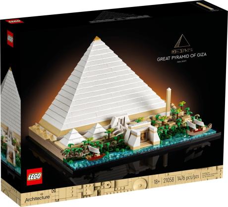 Конструктор LEGO Architecture Піраміда Хеопса 1476 деталей (21058) - фото 0