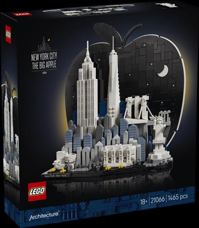 Конструктор LEGO® Architecture Нью-Йорк - «Большое яблоко» Модель, 1465 деталей (21066) - фото 0