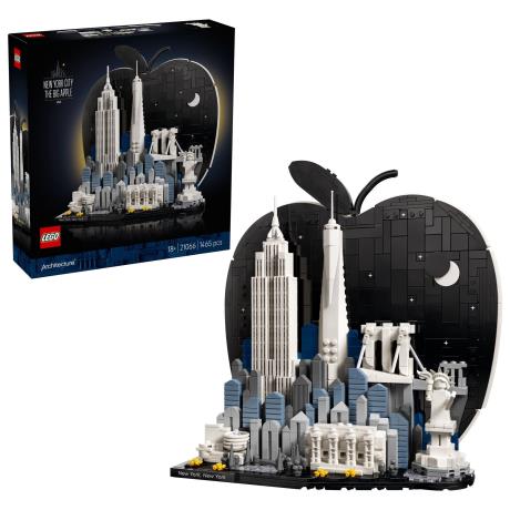 Конструктор LEGO® Architecture Нью-Йорк — «Велике яблуко» Модель, 1465 деталей (21066) - фото 0