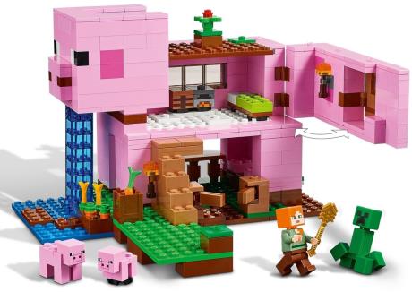 Конструктор LEGO Minecraft Будинок-свиня 490 деталей (21170) - фото 0