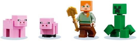 Конструктор LEGO Minecraft Будинок-свиня 490 деталей (21170) - фото 0