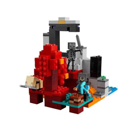 Конструктор LEGO Minecraft Зруйнований портал 316 деталей (21172) - фото 4