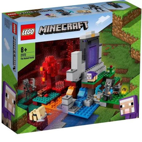 Конструктор LEGO Minecraft Зруйнований портал 316 деталей (21172) - фото 7