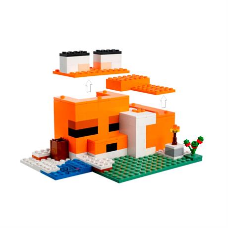 Конструктор LEGO Minecraft Лисяча хатина 193 деталі (21178) - фото 5