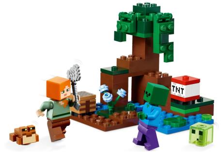 Конструктор LEGO Minecraft Пригоди на болоті 65 деталей (21240) - фото 0