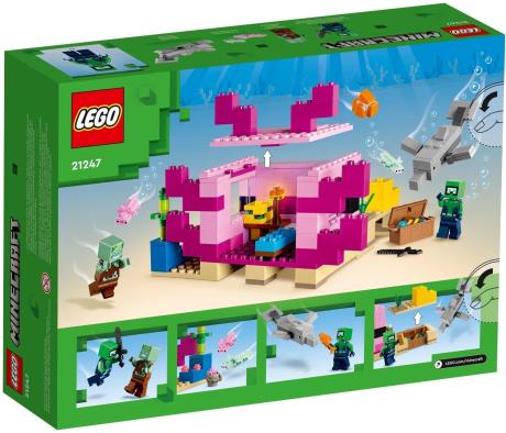Конструктор LEGO Minecraft Дім-Аксолотль 242 деталі (21247) - фото 0