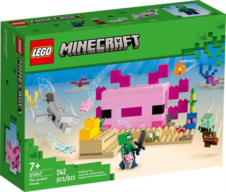 Конструктор LEGO Minecraft Дім-Аксолотль 242 деталі (21247) - фото 0