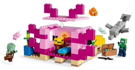 Конструктор LEGO Minecraft Дім-Аксолотль 242 деталі (21247) - фото 0