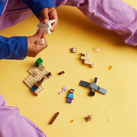 Конструктор LEGO Minecraft Експедиція Стіва в пустелю 75 деталей (21251) - фото 9