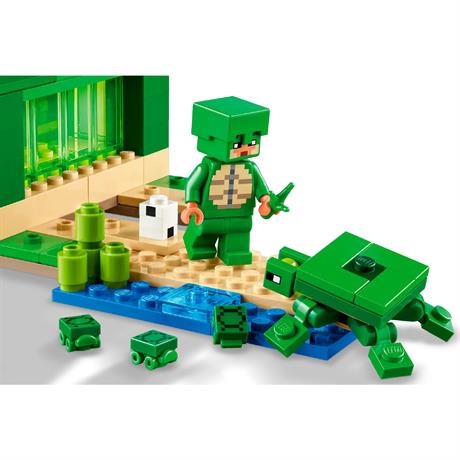 Конструктор LEGO Minecraft Пляжний будинок у формі черепахи 234 деталі (21254) - фото 7