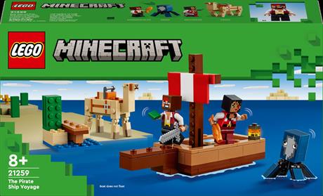 Конструктор LEGO Minecraft Путешествие на пиратском корабле 166 деталей (21259) - фото 2