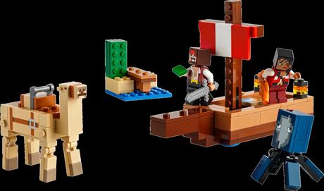 Конструктор LEGO Minecraft Путешествие на пиратском корабле 166 деталей (21259) - фото 4