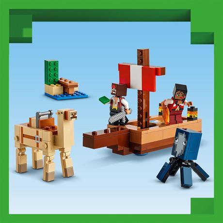 Конструктор LEGO Minecraft Путешествие на пиратском корабле 166 деталей (21259) - фото 5