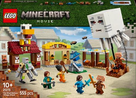 Конструктор LEGO Minecraft Напад на село з повітряною кулею Ґаст 555 деталей (21273) - фото 2