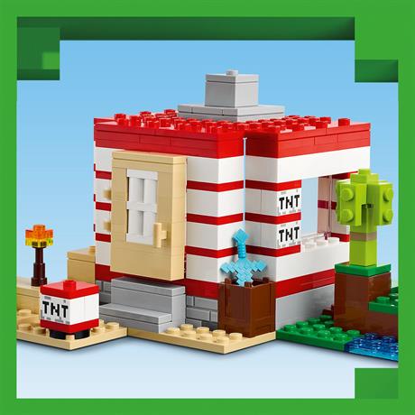 Конструктор LEGO Minecraft Дом из взрывчатки в джунглях 287 деталей (21275) - фото 7