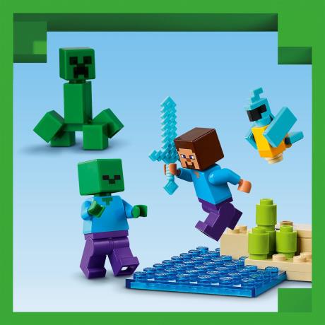 Конструктор LEGO Minecraft Будинок з вибухівки в джунглях 287 деталей (21275) - фото 8