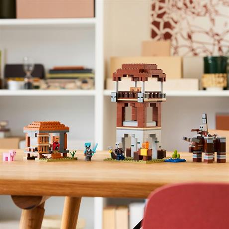 Конструктор LEGO Minecraft Аванпост розбійників і спустошувач 665 деталей (21278) - фото 4