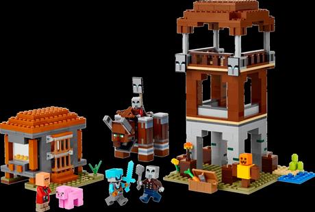 Конструктор LEGO Minecraft Аванпост розбійників і спустошувач 665 деталей (21278) - фото 5