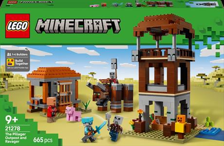 Конструктор LEGO Minecraft Аванпост розбійників і спустошувач 665 деталей (21278) - фото 8