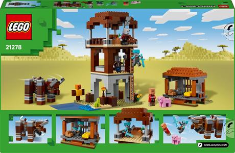 Конструктор LEGO Minecraft Аванпост розбійників і спустошувач 665 деталей (21278) - фото 9