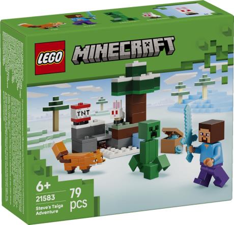 Конструктор LEGO Minecraft Приключения Стива в тайге 79 Деталей (21583) - фото 3