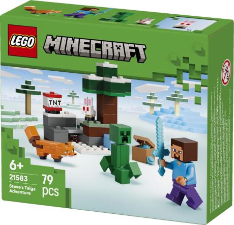 Конструктор LEGO Minecraft Приключения Стива в тайге 79 Деталей (21583) - фото 3