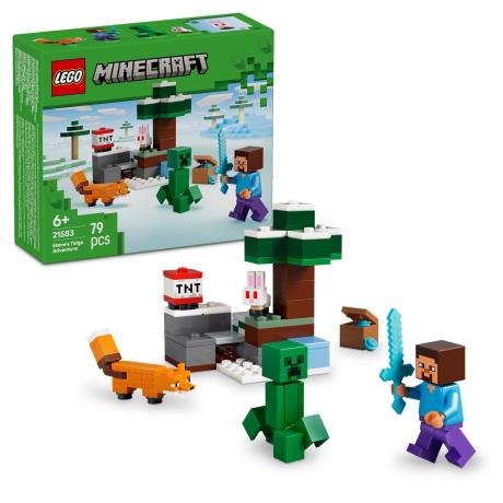 Конструктор LEGO Minecraft Приключения Стива в тайге 79 Деталей (21583) - фото 3