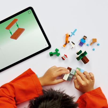Конструктор LEGO Minecraft Приключения Стива в тайге 79 Деталей (21583) - фото 3