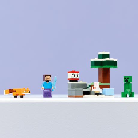 Конструктор LEGO Minecraft Приключения Стива в тайге 79 Деталей (21583) - фото 3
