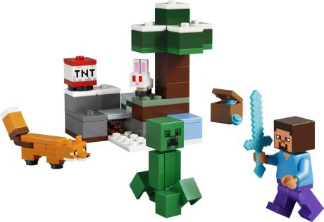 Конструктор LEGO Minecraft Приключения Стива в тайге 79 Деталей (21583) - фото 3