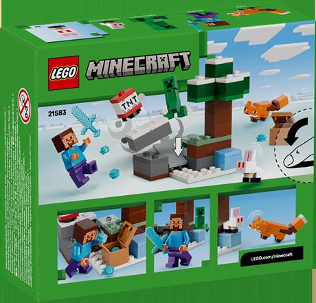 Конструктор LEGO Minecraft Пригоди Стіва в тайзі 79 Деталей (21583) - фото 0