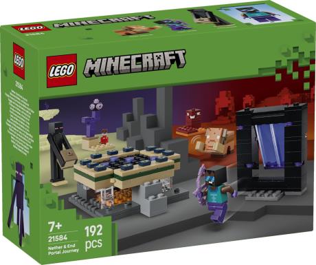 Конструктор LEGO Minecraft Подорож до Нижнього світу та Порталу до Краю 192 Деталі (21584) - фото 4