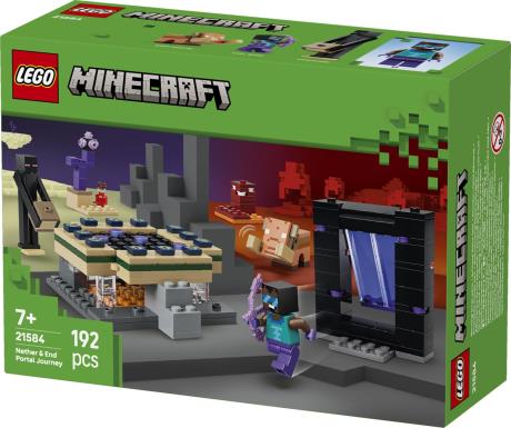 Конструктор LEGO Minecraft Подорож до Нижнього світу та Порталу до Краю 192 Деталі (21584) - фото 5