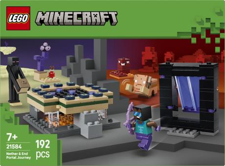 Конструктор LEGO Minecraft Подорож до Нижнього світу та Порталу до Краю 192 Деталі (21584) - фото 6