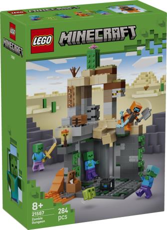 Конструктор LEGO Minecraft Підземелля зомбі 284 Деталі (21587) - фото 11