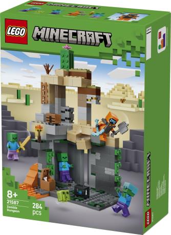 Конструктор LEGO Minecraft Підземелля зомбі 284 Деталі (21587) - фото 11