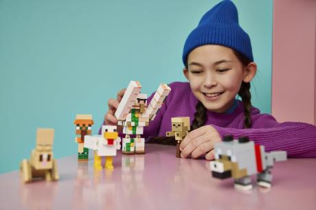 Конструктор LEGO® Minecraft™ Курячий Жокей: атака в пустелі Іграшка, 428 деталей (21592) - фото 3