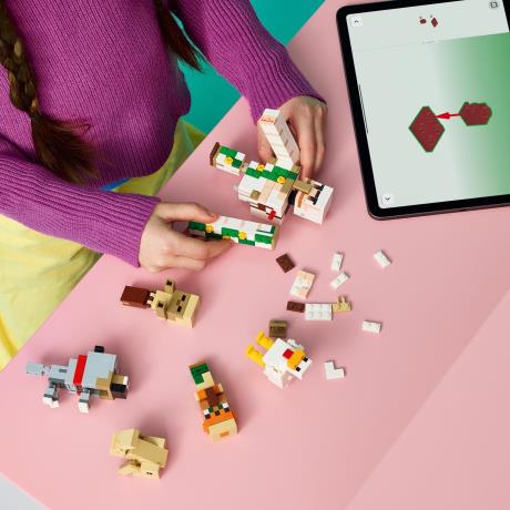 Конструктор LEGO® Minecraft™ Курячий Жокей: атака в пустелі Іграшка, 428 деталей (21592) - фото 11