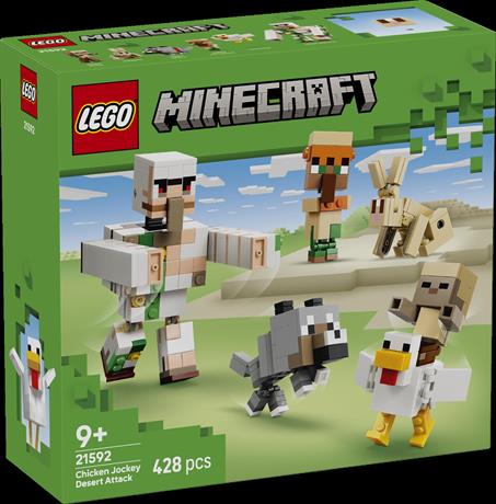 Конструктор LEGO® Minecraft™ Куриный Жокей: атака в пустыне Игрушка, 428 деталей (21592) - фото 0
