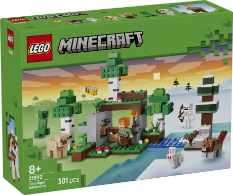Конструктор LEGO® Minecraft® Приключение первой ночи Конструктор, 301 деталь (21593) - фото 8