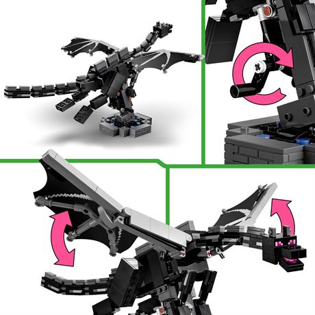 Конструктор LEGO® Minecraft® Дракон Края Декор по видеоигре, 710 деталей (21595) - фото 12