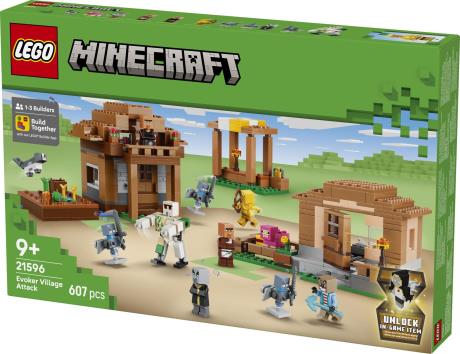 Конструктор LEGO® Minecraft® Напад викликача на село Іграшка Набір, 607 деталей (21596) - фото 0
