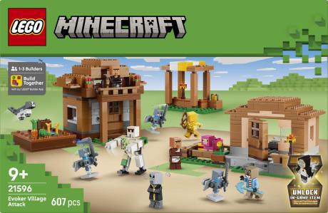 Конструктор LEGO® Minecraft® Напад викликача на село Іграшка Набір, 607 деталей (21596) - фото 0