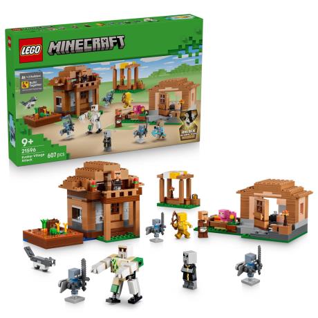 Конструктор LEGO® Minecraft® Напад викликача на село Іграшка Набір, 607 деталей (21596) - фото 0