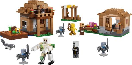 Конструктор LEGO® Minecraft® Напад викликача на село Іграшка Набір, 607 деталей (21596) - фото 0