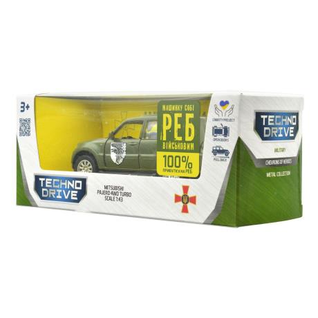 Автомодель TechnoDrive Шеврони героїв Mitsubishi Pajero 4WD Tubro 93 ОМБр 1:42 (250283M) - фото 4