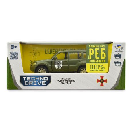 Автомодель TechnoDrive Шеврони героїв Mitsubishi Pajero 4WD Tubro 93 ОМБр 1:42 (250283M) - фото 5